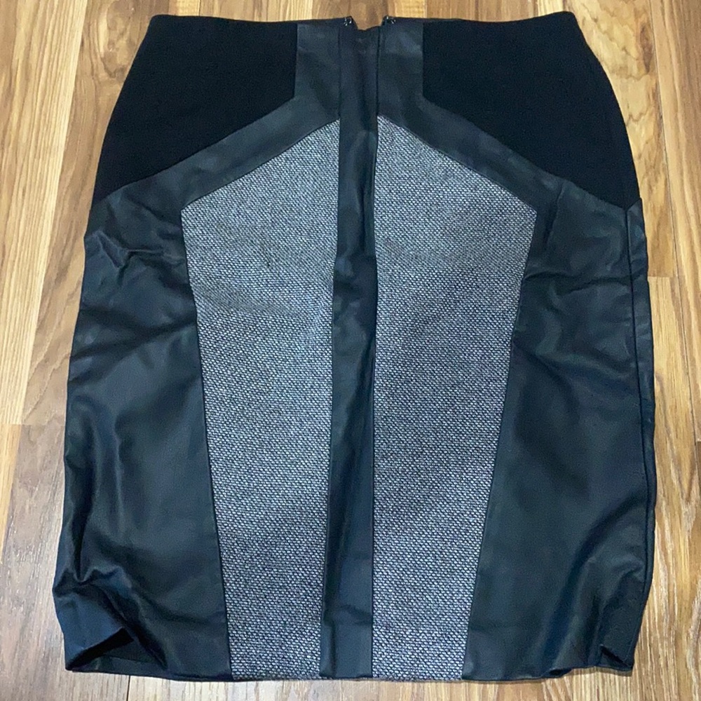 Black and grey skirt from Ann Taylor